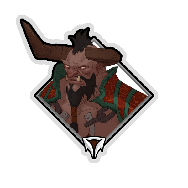 Gold Crownfall Sticker - Centaur