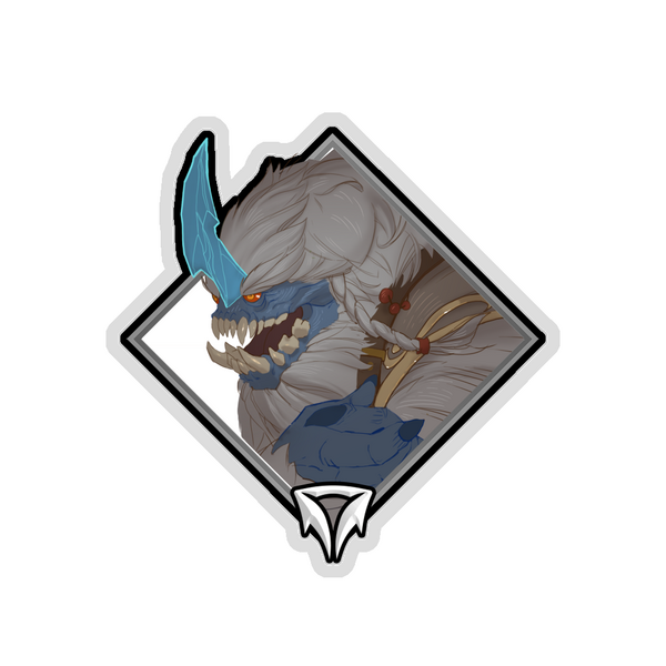Gold Crownfall Sticker - Abominable Snow Vendor