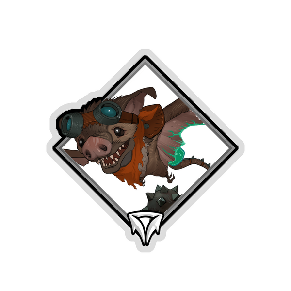 Gold Crownfall Sticker - Sniffy