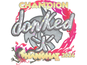 Sticker | donk (Glitter, Champion) | Shanghai 2024