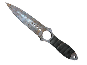 ★ ST™ Skeleton Knife | Rust Coat (Well-Worn)