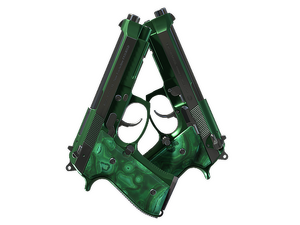 Dual Berettas | Polished Malachite (Factory New)