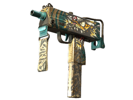 StatTrak™ MAC-10 | Cat Fight (Battle-Scarred)