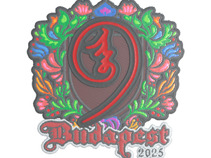 Sticker | nin9 (Embroidered) | Budapest 2025
