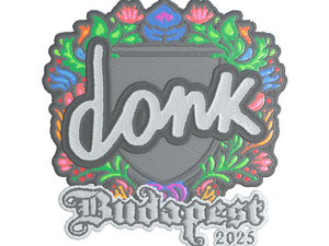 Sticker | donk (Embroidered) | Budapest 2025