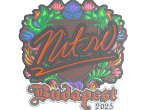 Sticker | nitr0 (Embroidered) | Budapest 2025