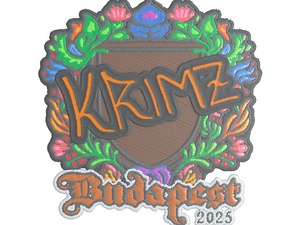 Sticker | KRIMZ (Embroidered) | Budapest 2025