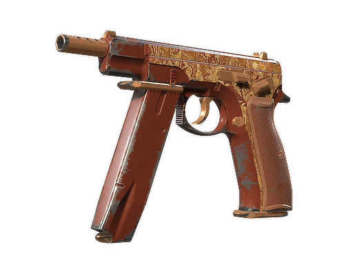 CZ75-Auto | Honey Paisley (Field-Tested)