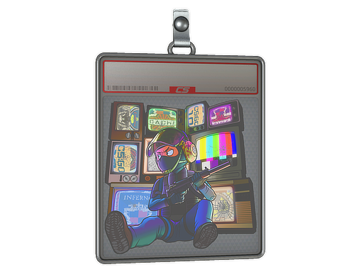 Sticker Slab | TV Installation (Lenticular)