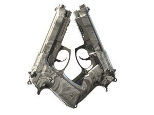 Souvenir Dual Berettas | Silver Pour (Factory New)