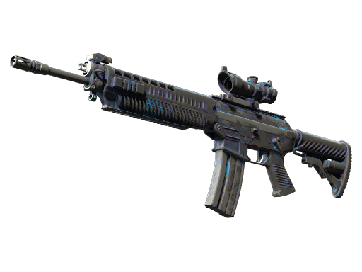 StatTrak™ SG 553 | Aloha (Battle-Scarred)