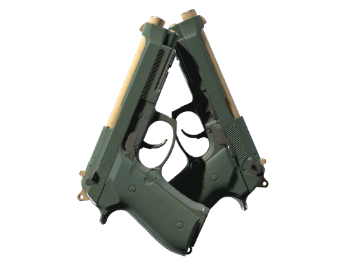 Dual Berettas | Contractor (Well-Worn)