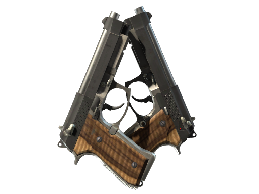 StatTrak™ Dual Berettas | Black Limba (Minimal Wear)