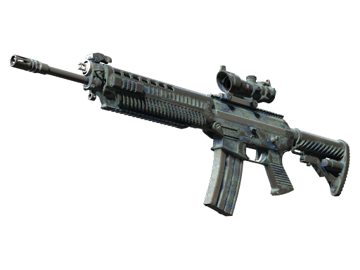 StatTrak™ SG 553 | Wave Spray (Battle-Scarred)