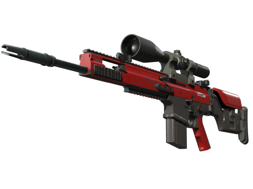 StatTrak™ SCAR-20 | Crimson Web (Minimal Wear)