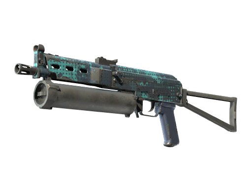 StatTrak™ PP-Bizon | Cobalt Halftone (Well-Worn)
