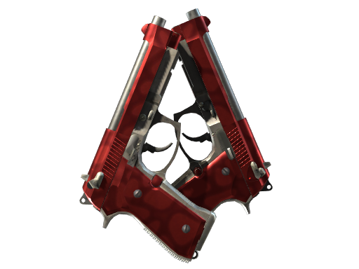 StatTrak™ Dual Berettas | Hemoglobin (Minimal Wear)