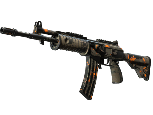 StatTrak™ Galil AR | Orange DDPAT (Battle-Scarred)