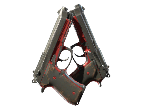 Dual Berettas | Panther (Battle-Scarred)