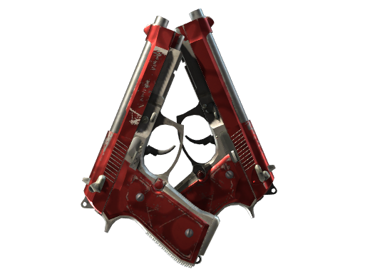 StatTrak™ Dual Berettas | Hemoglobin (Field-Tested)