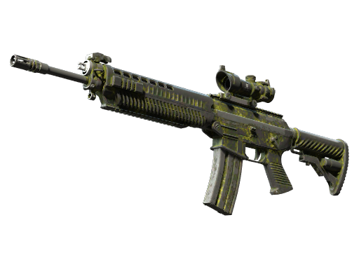 Souvenir SG 553 | Gator Mesh (Battle-Scarred)