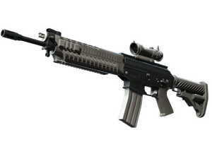 Souvenir SG 553 | Damascus Steel (Battle-Scarred)