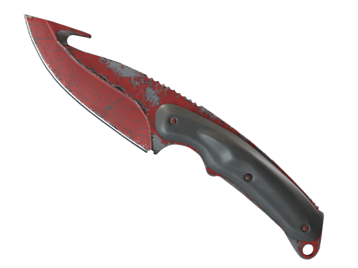 ★ Gut Knife | Crimson Web (Well-Worn)