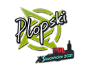 Plopski | Stockholm 2021