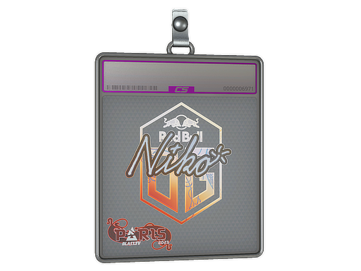 Sticker Slab: niko (Holo)  | Paris 2023