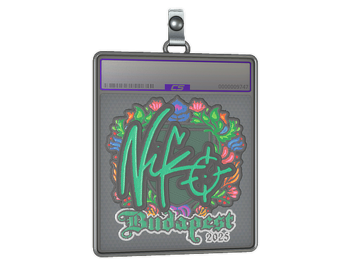 Sticker Slab: NiKo (Embroidered) | Budapest 2025
